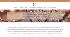 Desktop Screenshot of fourflowerswellness.com